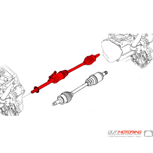 Axle Shaft: R52/3S: Manual: Right