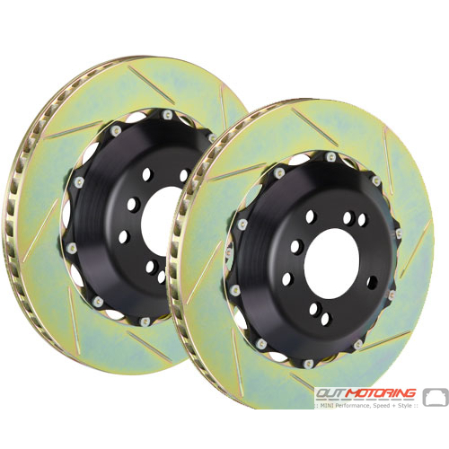 Brake Rotors: Brembo Slotted: Front