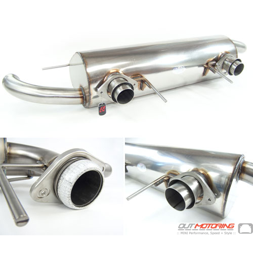 Quicksilver Rear Section Exhaust: Stainless: Vantage V8