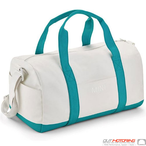 80222445672 MINI DUFFLE BAG COLOR BLOCK Duffle Bag: White/Aqua - MINI ...
