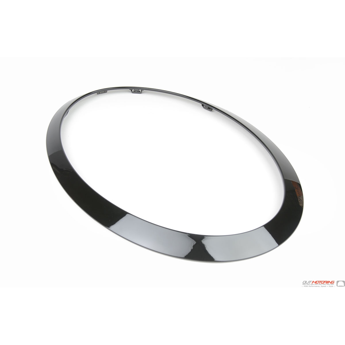 Ornamental Ring Headlight Lamp Rings Black Gloss for Mini Cooper R55 R56  07-15