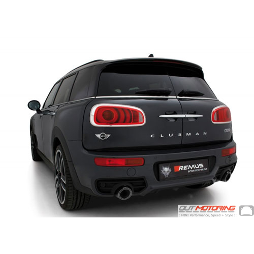 Remus Exhaust: Axle Back w/ Valve: F54 JCW ONLY