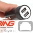 USB Charger/Cigarette Lighter: Dual