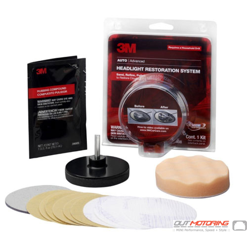 39008 3M Headlight Restoration Kit headlight - MINI Cooper