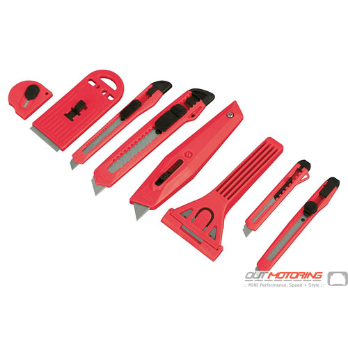 TEKTON 96909 Snap-Off Knife and Scraper Set: 8 Tools - MINI Cooper  Accessories + MINI Cooper Parts