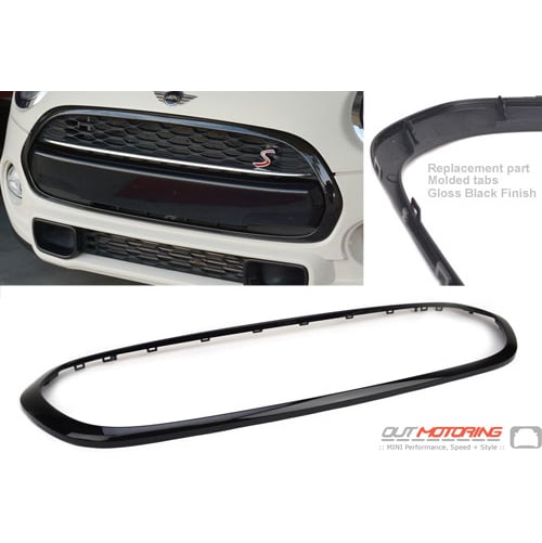 Grill Trim Surround Replacement: Black: F55/6/7