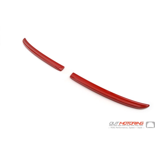 JCW Rear Spoiler Extensions: RED