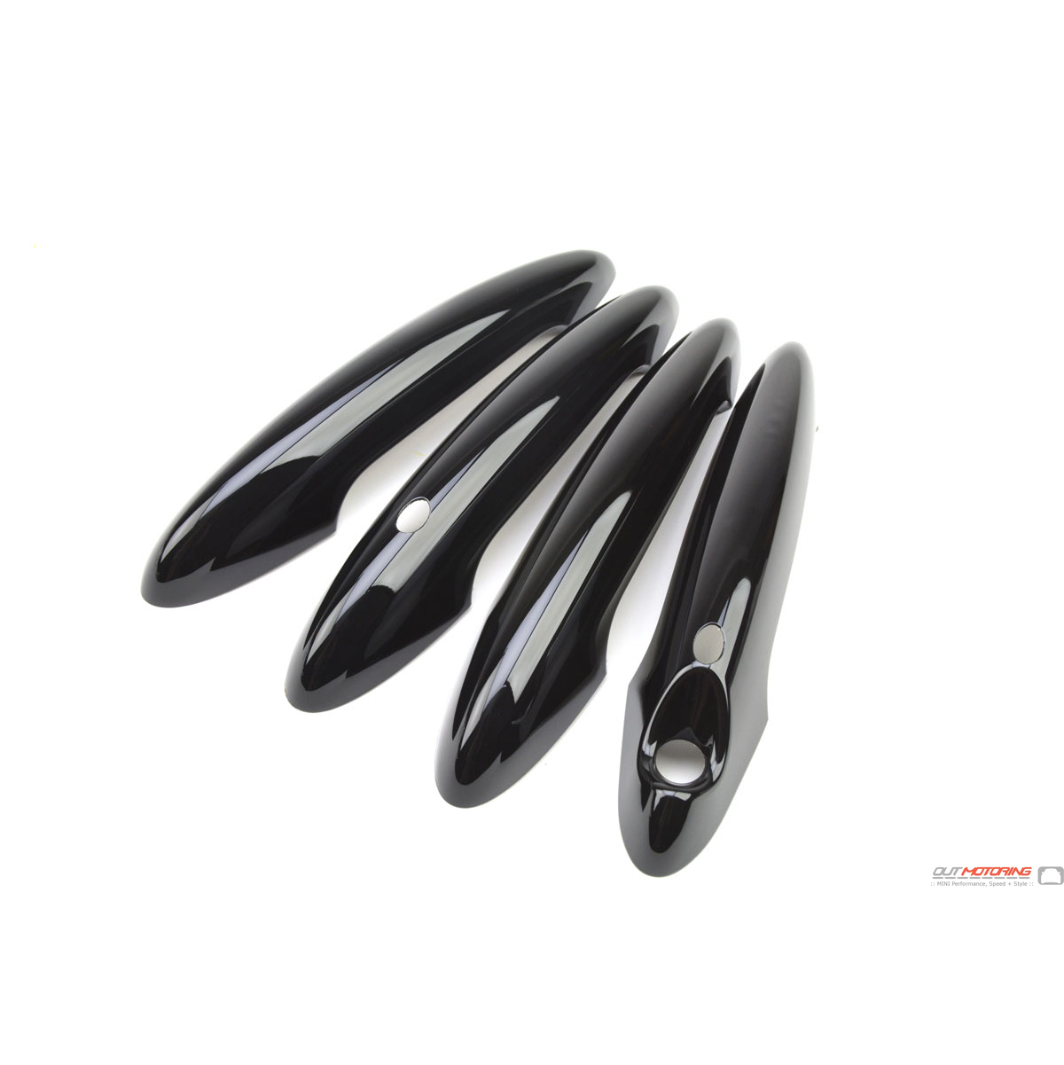 Set of 4 Countryman Door Handle Covers Gloss Black comfort Access MINI Cooper Accessories