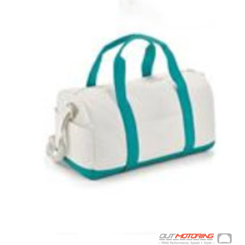  Mini Color Block Duffle Bag-White/Aqua