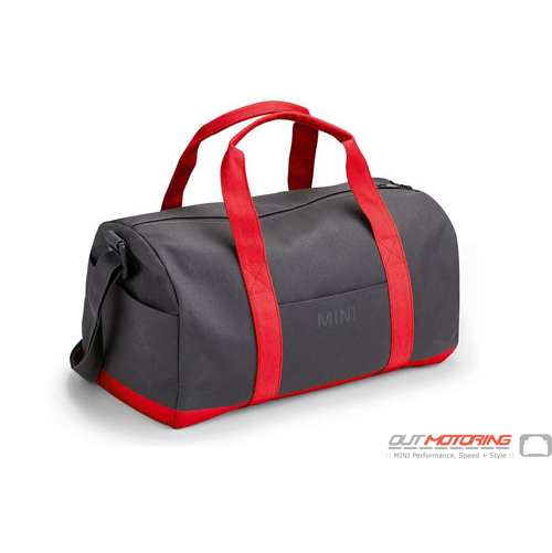 80222460863 Mini Accessory Color Block Duffle Bag-Grey/Coral - MINI Cooper  Accessories + MINI Cooper Parts