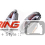 LED Rear Tail Lights: Grey + Red Union Jack: R56/7/8/9