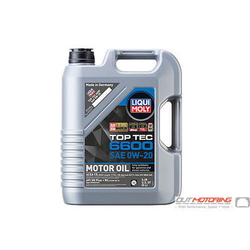 Liqui Moly Top Tec 6600 Oil: 5 Liter 0w-20