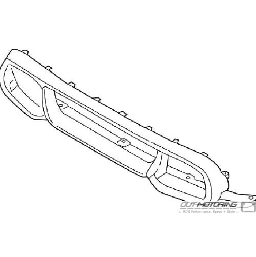 Front Bumper: Lower Lip Trim: MINI JCW GP3 