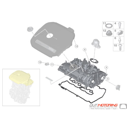 Cylinder Head Cover: JCW: Profile Seal