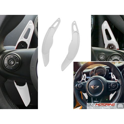 Steering Wheel Paddle Shift Extensions: Gen3 Silver