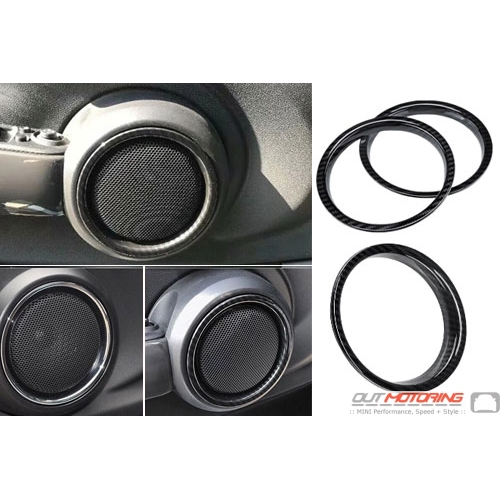 Speaker Trim Inner Ring Set Carbon Fiber: F55/6/7