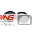 Driving Light Cover Set: Black w/ Red