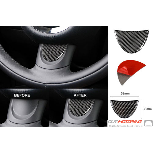 Steering Wheel Trim: Carbon Fiber Overlay: Lower: Gen2