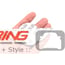 MINI Logo Badge Emblem: Chrome Wings + Black: 4.75"