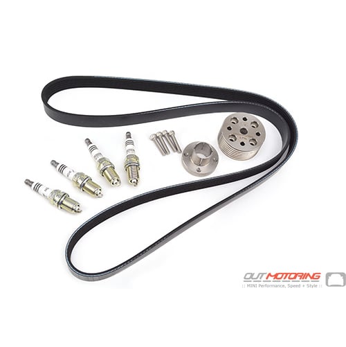 Supercharger Pulley + Spark Plugs + Belt: 15%