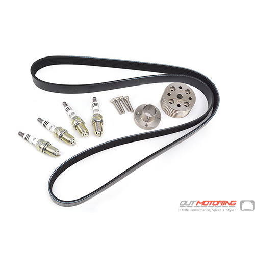 Supercharger Pulley + Spark Plugs + Belt: 17%
