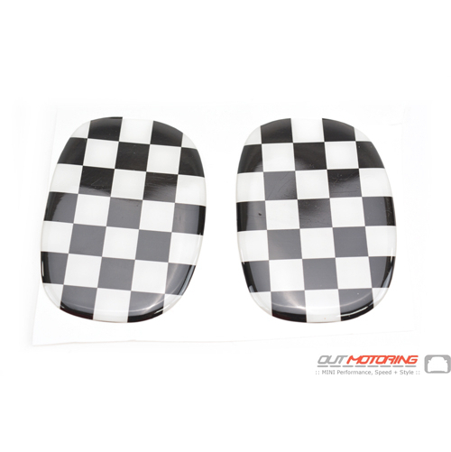 Seat Pull Overlay Set of 2 Checkered Flag: Gen3
