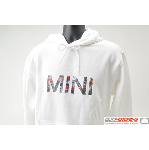 MINI Letters + Parts Hoodie White