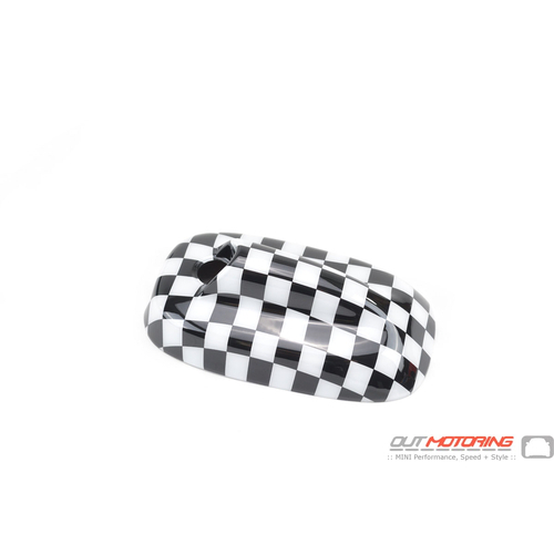 Roof Antenna Base Cover Checkered Flag: Type 1