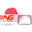 Out Motoring Wings Logo Hat Red
