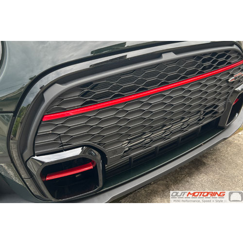 JCW Pro Front Bumper Duct Accents Red LCI
