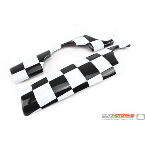 Dash Panel Covers: Gen2: Checkered Flag Large