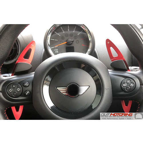 Steering Wheel Paddle Shift Extensions: Gen1+2 Red