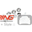 License Plate Hardware Accent Cover Set: MINI Wings